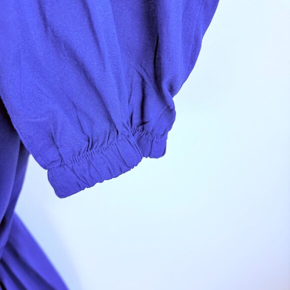 NWT Lulus Learning to Fly Halter Jumpsuit Navy L - Picture 7 of 12